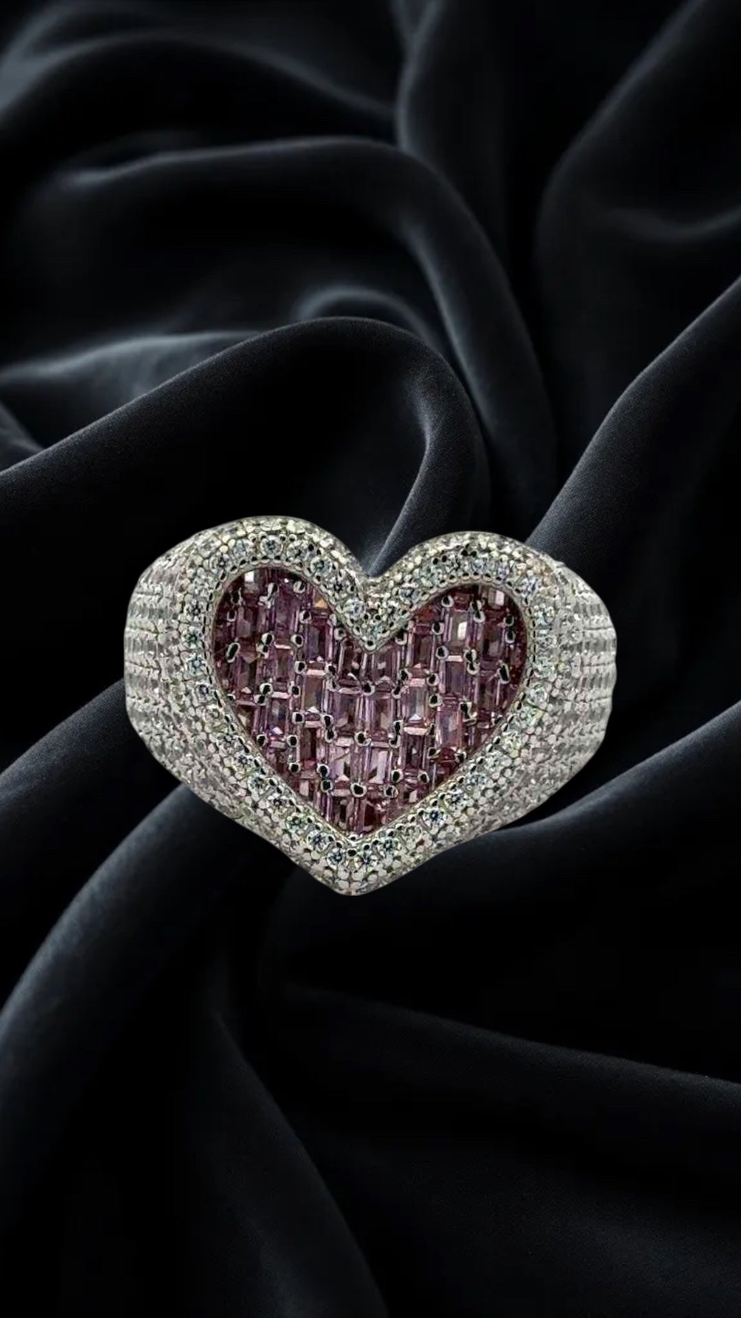 Sterling Silver + CZ Vivid Heart Ring