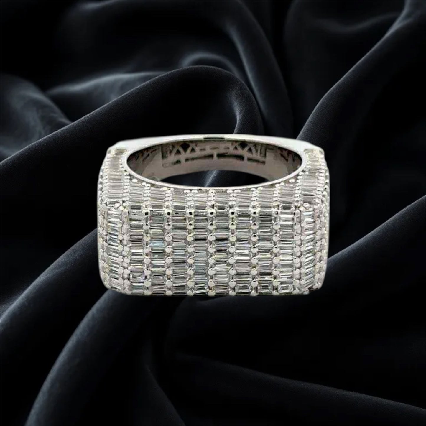 Sterling Silver + CZ Iceblock Ring