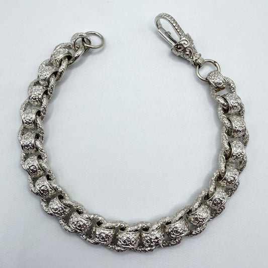 Sterling Silver Rollerball Bracelet - 9" × 10 mm