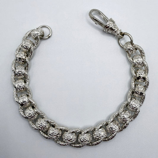 Sterling Silver Rollerball Bracelet - 9" × 11 mm
